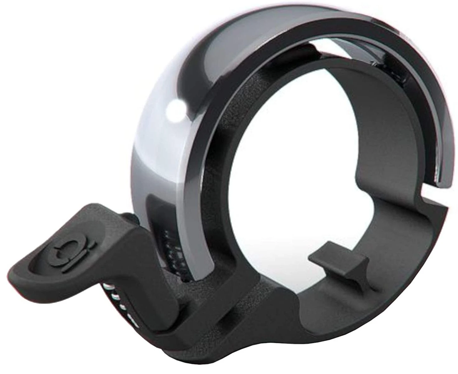 Knog Oi Classic Small Fahrradklingel, 22.2mm-black-silver Polished 3 Knog Oi Classic Small Fahrradklingel, 22.2mm-black-silver Polished