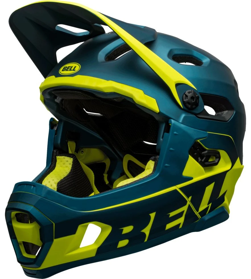 Bell Super DH Spherical MIPS Downhill-Helm - Mat/gloss Blue/hi Viz 4 Bell Super DH Spherical MIPS Downhill-Helm - Mat/gloss Blue/hi Viz – Bild 2