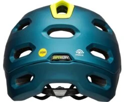Bell Super DH Spherical MIPS Downhill-Helm - Mat/gloss Blue/hi Viz 11 Bell Super DH Spherical MIPS Downhill-Helm - Mat/gloss Blue/hi Viz -Sportausrüstung 210178049 Bell Super DH Spherical mountain helmet matte gloss blue hi viz no chinbar back