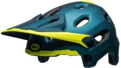 Bell Super DH Spherical MIPS Downhill-Helm - Mat/gloss Blue/hi Viz 13 Bell Super DH Spherical MIPS Downhill-Helm - Mat/gloss Blue/hi Viz -Sportausrüstung 210178049 Bell Super DH Spherical mountain helmet matte gloss blue hi viz no chinbar front left