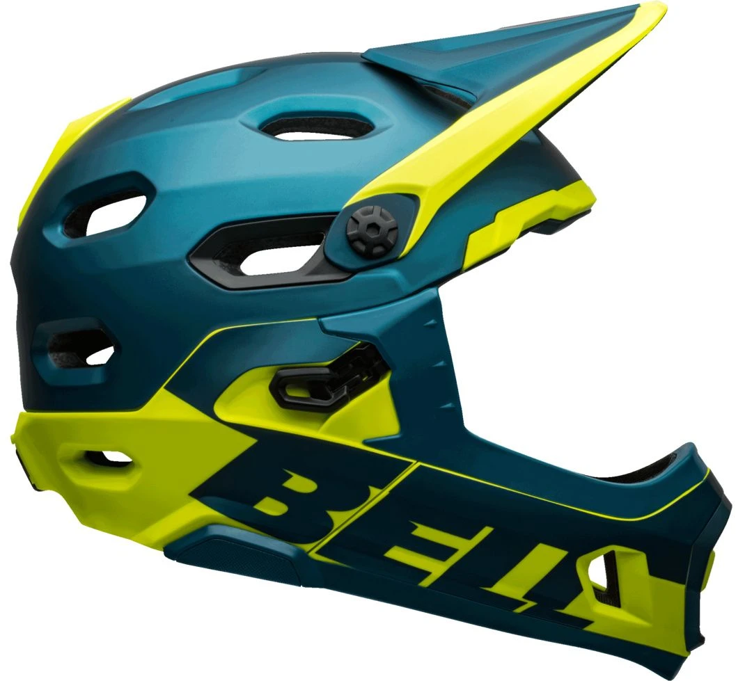 Bell Super DH Spherical MIPS Downhill-Helm - Mat/gloss Blue/hi Viz 6 Bell Super DH Spherical MIPS Downhill-Helm - Mat/gloss Blue/hi Viz – Bild 4