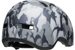 Bell Lil Ripper Kinder Fahrradhelm - Camosaurus 14 Bell Lil Ripper Kinder Fahrradhelm - Camosaurus -Sportausrüstung 210208027 bell lil ripper camosaurus matte gray silver back right