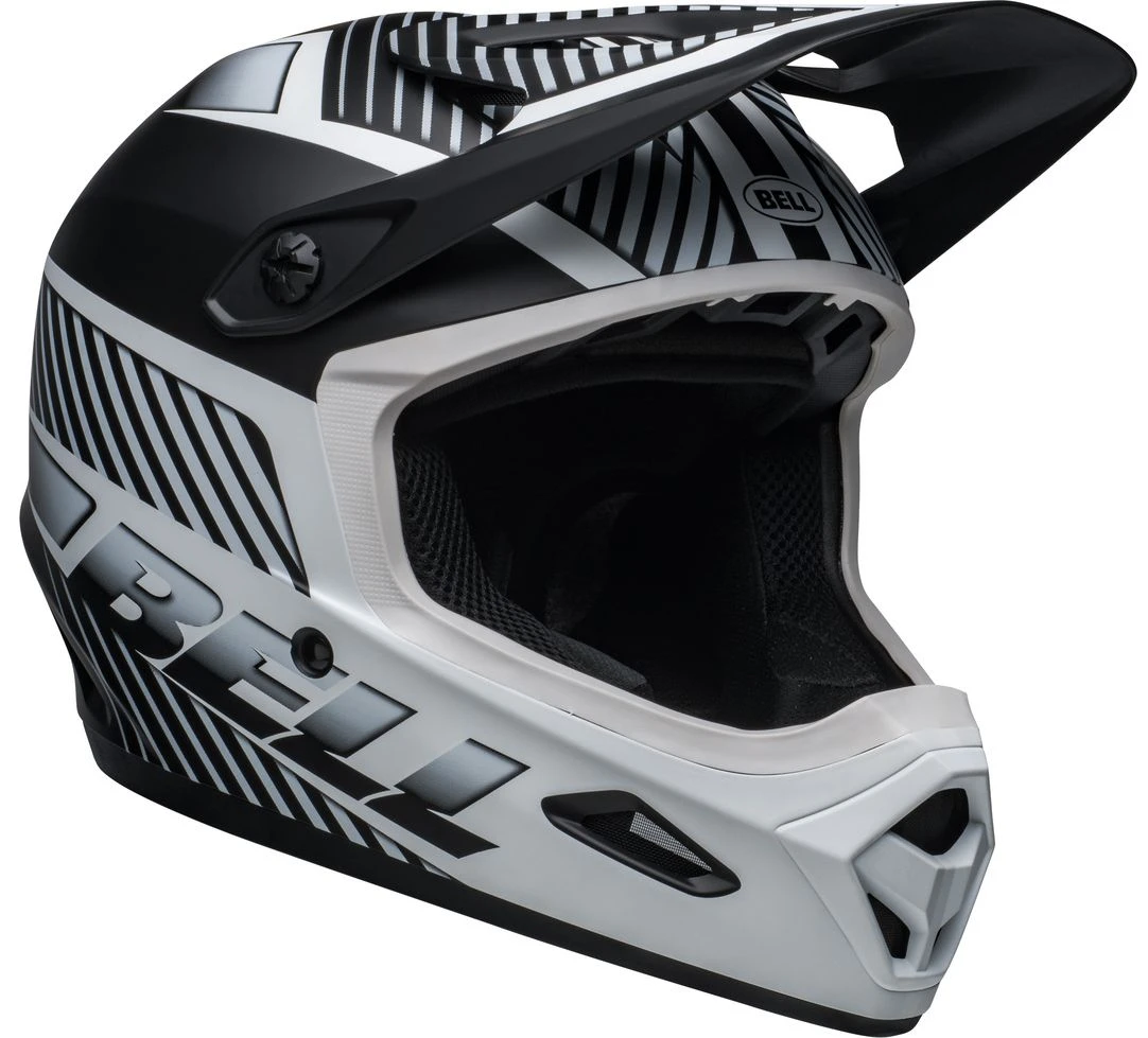 Bell Transfer BMX Downhill-Helm - Mat Black-white 4 Bell Transfer BMX Downhill-Helm - Mat Black-white – Bild 2