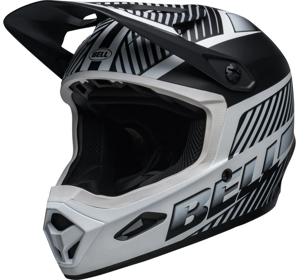 Bell Transfer BMX Downhill-Helm - Mat Black-white 5 Bell Transfer BMX Downhill-Helm - Mat Black-white – Bild 3