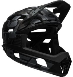 Bell Super Air R Spherical MIPS Downhill/BMX Race Helm- Mat/gloss Black Camo 10 Bell Super Air R Spherical MIPS Downhill/BMX Race Helm- Mat/gloss Black Camo -Sportausrüstung 210218004 bell super air r flex mips mountain helmet matte gloss black camo front right