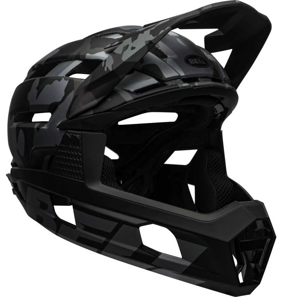 Bell Super Air R Spherical MIPS Downhill/BMX Race Helm- Mat/gloss Black Camo 6 Bell Super Air R Spherical MIPS Downhill/BMX Race Helm- Mat/gloss Black Camo – Bild 4