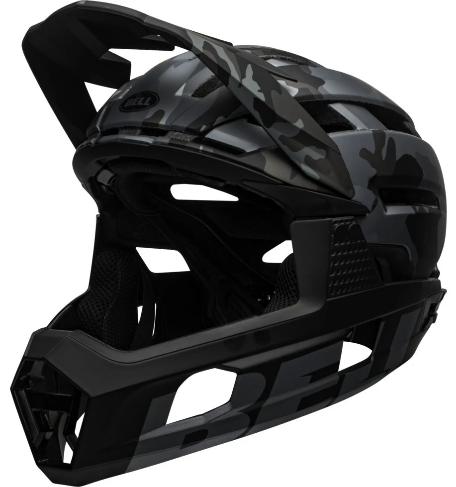 Bell Super Air R Spherical MIPS Downhill/BMX Race Helm- Mat/gloss Black Camo 3 Bell Super Air R Spherical MIPS Downhill/BMX Race Helm- Mat/gloss Black Camo
