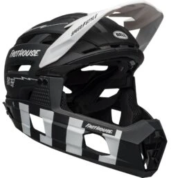 Bell Super Air R Spherical MIPS Downhill/BMX Race Helm- Mat Black/white Fasthouse 10 Bell Super Air R Spherical MIPS Downhill/BMX Race Helm- Mat Black/white Fasthouse -Sportausrüstung 210218022 Bell Super Air R Spherical fasthouse matte black white front right