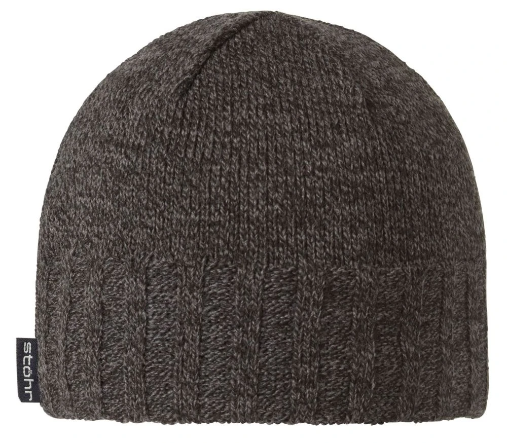 Stöhr Mütze "Roger" - Schwarz-anthrazit 3 Stöhr Mütze "Roger" - Schwarz-anthrazit