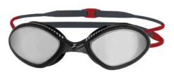 ZOGGS Tiger Titanium Schwimmbrille - Grey Red / Mirror Smoke