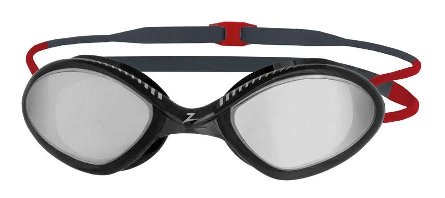 ZOGGS Tiger Titanium Schwimmbrille - Grey Red / Mirror Smoke 3 ZOGGS Tiger Titanium Schwimmbrille - Grey Red / Mirror Smoke