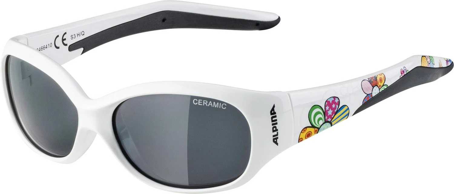 Alpina Flexxy Kids Kindersonnenbrille - White Flower Gloss 3 Alpina Flexxy Kids Kindersonnenbrille - White Flower Gloss