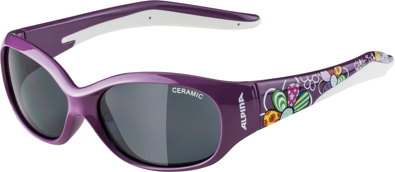 Alpina Flexxy Kids Kindersonnenbrille - Purple Flower C 3 Alpina Flexxy Kids Kindersonnenbrille - Purple Flower C