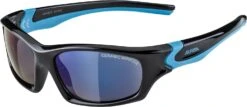 Alpina Flexxy Teen Kindersonnenbrille - Black-cyan Gloss