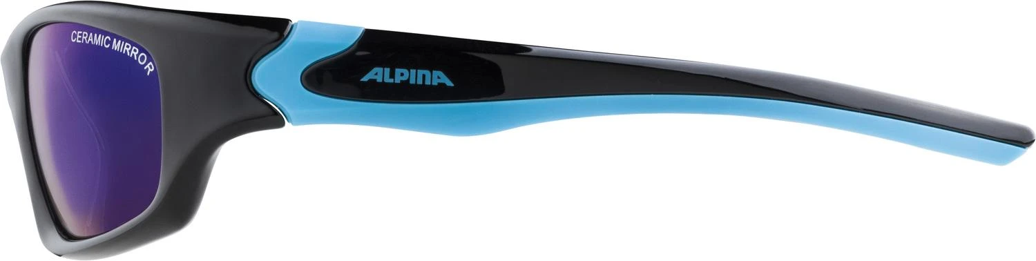 Alpina Flexxy Teen Kindersonnenbrille - Black-cyan Gloss 4 Alpina Flexxy Teen Kindersonnenbrille - Black-cyan Gloss – Bild 2