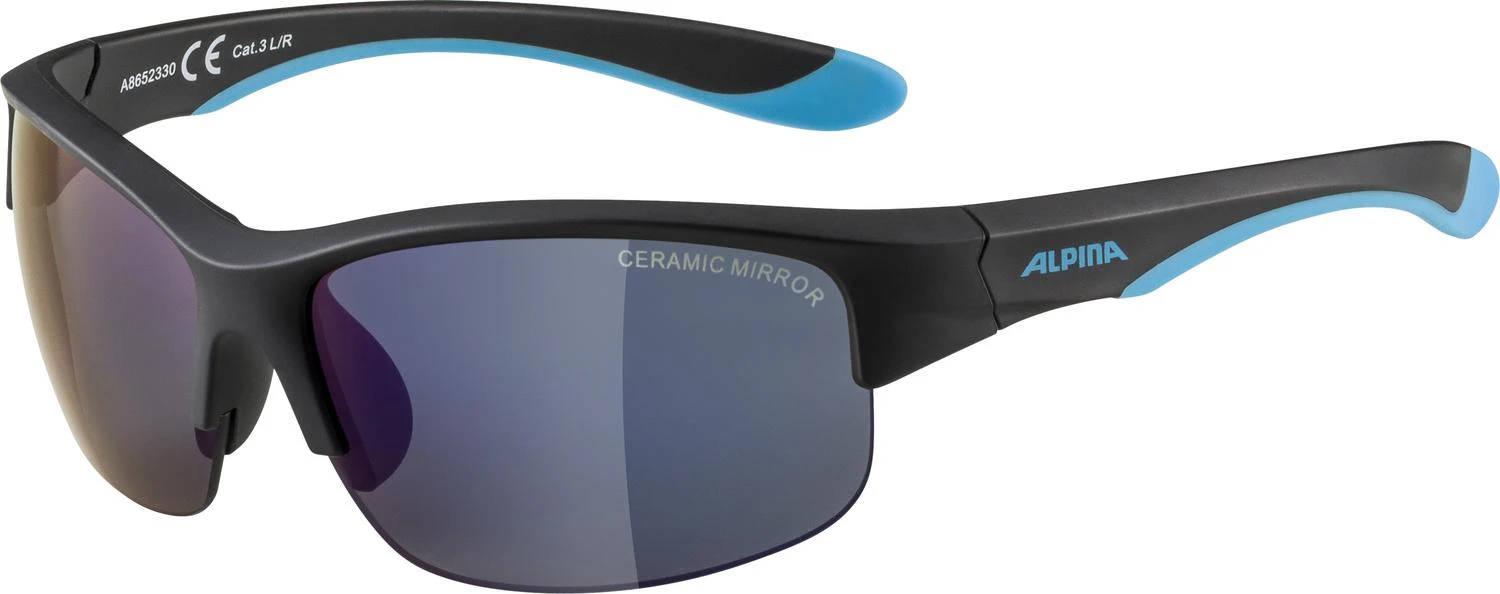 Alpina Flexxy Youth HR Sonnenbrille - Black Blue Matt 3 Alpina Flexxy Youth HR Sonnenbrille - Black Blue Matt