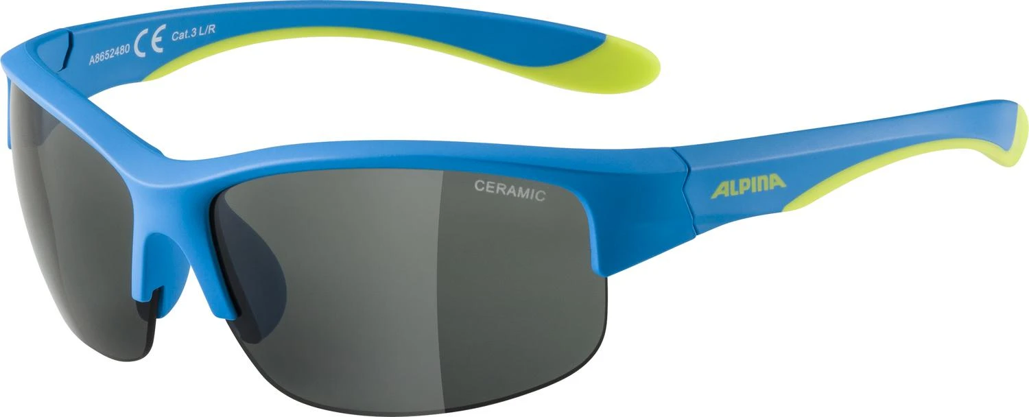 Alpina Flexxy Youth HR Sonnenbrille - Blue Lime Matt 3 Alpina Flexxy Youth HR Sonnenbrille - Blue Lime Matt