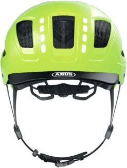 Sportausrüstung -Sportausrüstung ABUS Hyban 2 0 Led Fahrradhelm signal yellow shiny 2