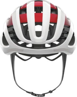 Sportausrüstung -Sportausrüstung Abus Airbreaker Rennradhelm cycling helmet white red 2