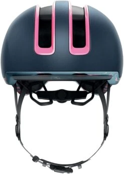 Sportausrüstung -Sportausrüstung Abus Hud y city stadt fahrradhelm ebike helm flower midnight blue 2