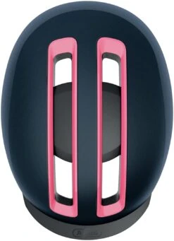 ABUS HUD-Y City- Fahrradhelm - Midnight Blue 11 ABUS HUD-Y City- Fahrradhelm - Midnight Blue -Sportausrüstung Abus Hud y city stadt fahrradhelm ebike helm flower midnight blue 4