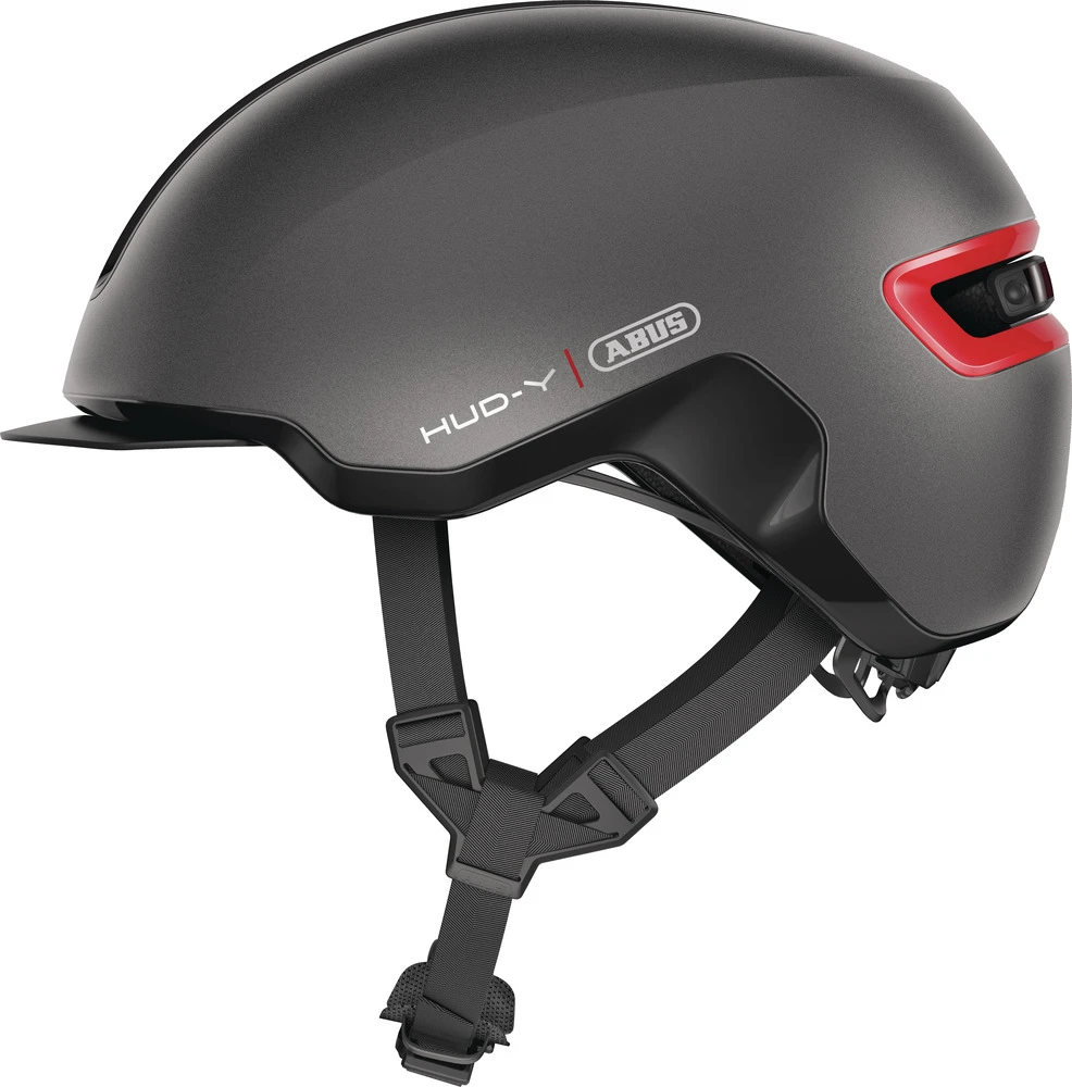 ABUS HUD-Y City- Fahrradhelm - Titan Mat 3 ABUS HUD-Y City- Fahrradhelm - Titan Mat