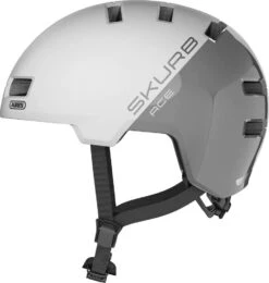 ABUS Skurb ACE Fahrradhelm Skatehelm-silver White
