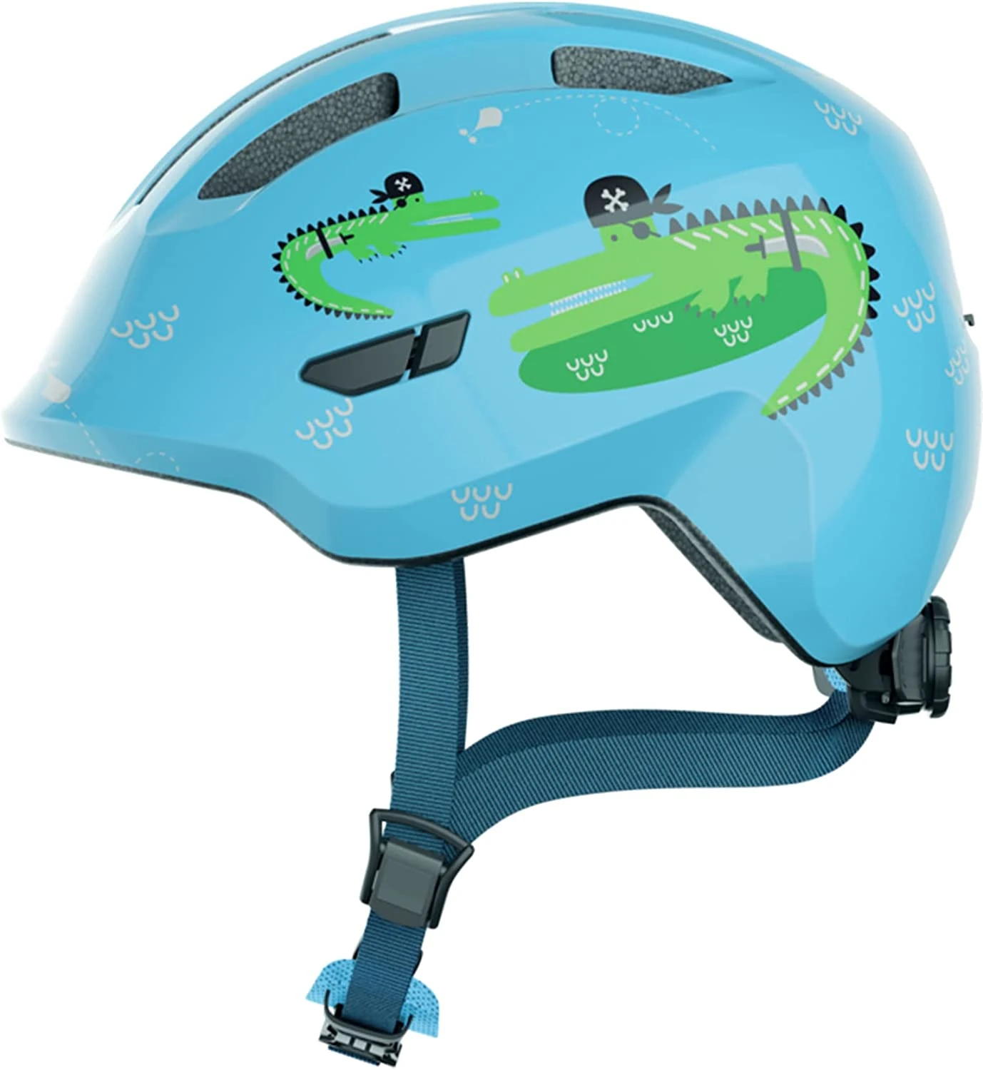 ABUS Smiley 3.0 Kinder-Fahrradhelm - Blue Croco Shiny 3 ABUS Smiley 3.0 Kinder-Fahrradhelm - Blue Croco Shiny