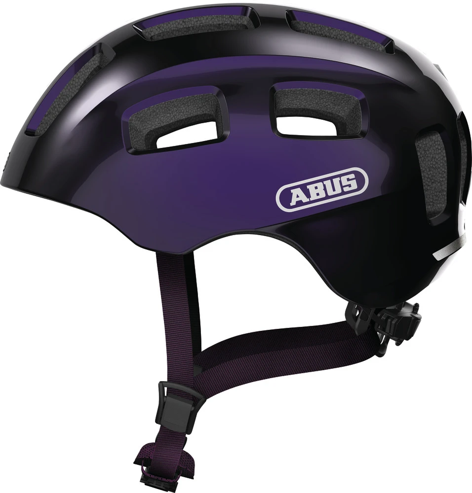 ABUS Youn-I 2.0 Junior-Fahrradhelm - Black Violet 3 ABUS Youn-I 2.0 Junior-Fahrradhelm - Black Violet