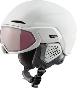 Alpina ORO QV MIPS Visier-Skihelm - White Mat
