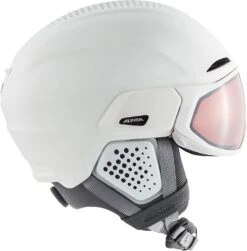 Alpina ORO QV MIPS Visier-Skihelm - White Mat -Sportausrüstung Alpina Alto QV Skihelm varioflex quattroflex white mat 3