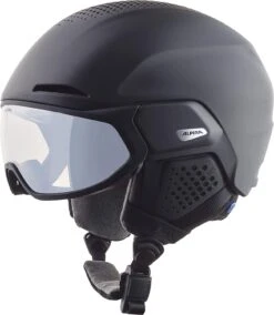 Alpina ALTO V Visier Skihelm - Black Mat