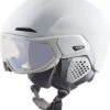 Alpina ALTO V Visier Skihelm - White Mat 2 Alpina ALTO V Visier Skihelm - White Mat -Sportausrüstung Alpina Alto V Visier Skihelm selbsttoenendes Visier photochromatic variomatik white mat 1
