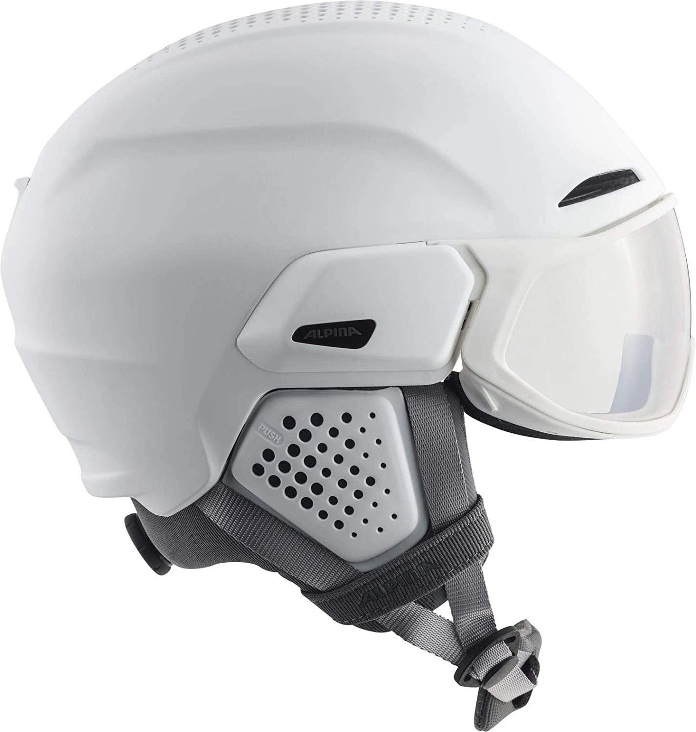 Alpina ALTO V Visier Skihelm - White Mat 5 Alpina ALTO V Visier Skihelm - White Mat – Bild 3