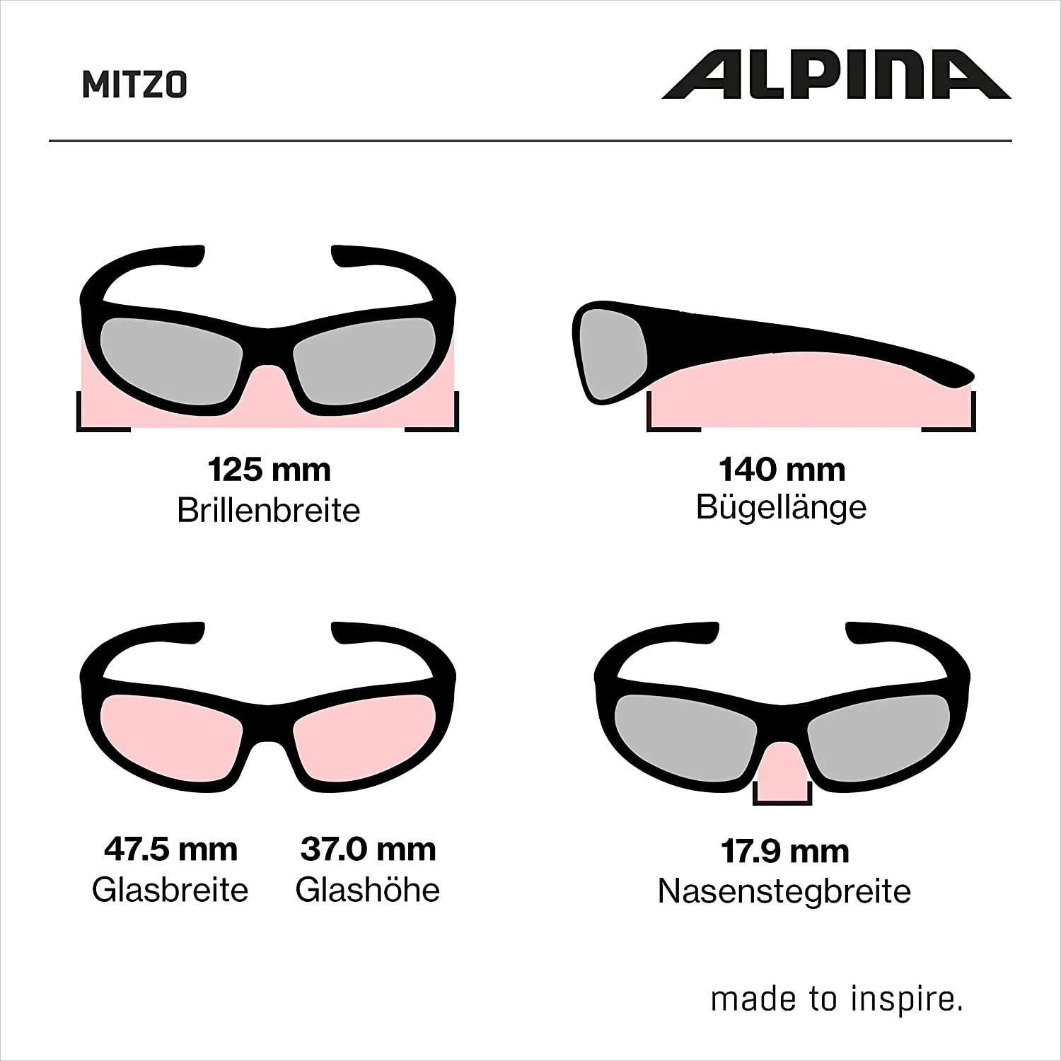Alpina Mitzo Kinder-Sonnenbrille - Black Gloss 7 Alpina Mitzo Kinder-Sonnenbrille - Black Gloss – Bild 5