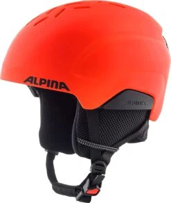 Alpina Pizi Kinderskihelm - Neon Orange Mat