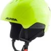 Alpina Pizi Kinderskihelm - Neon Yellow Mat 2 Alpina Pizi Kinderskihelm - Neon Yellow Mat -Sportausrüstung Alpina Pizi KInder Skihelm neon yellow mat 1