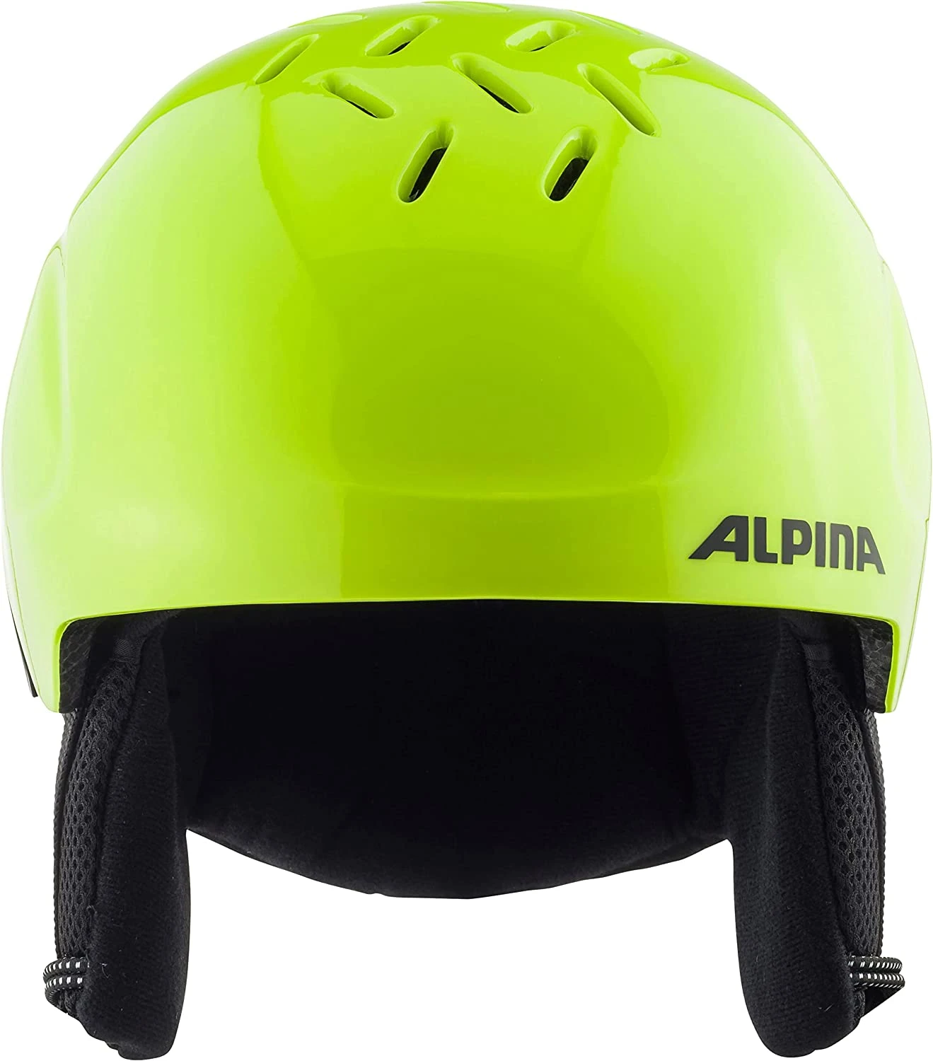 Alpina Pizi Kinderskihelm - Neon Yellow Mat 4 Alpina Pizi Kinderskihelm - Neon Yellow Mat – Bild 2