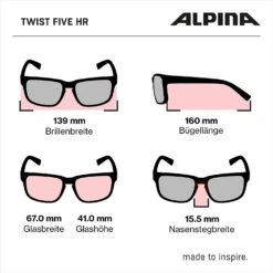 Alpina Twist Five HR V Sportbrille - Black Mat-orange 11 Alpina Twist Five HR V Sportbrille - Black Mat-orange -Sportausrüstung Alpina Twist Five HR V Variomatic selbsttoenend inklination zz Abmessungen 2