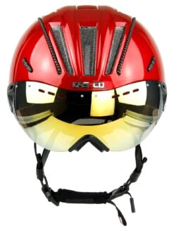 CASCO Roadster Plus Visier Fahrradhelm - Rot Glanz 8 CASCO Roadster Plus Visier Fahrradhelm - Rot Glanz -Sportausrüstung CASCO ROADster Plus Glossy Red Visor Sunset front rgb 04 3628