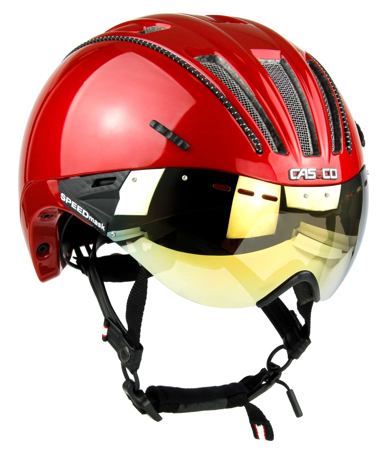 CASCO Roadster Plus Visier Fahrradhelm - Rot Glanz 4 CASCO Roadster Plus Visier Fahrradhelm - Rot Glanz – Bild 2