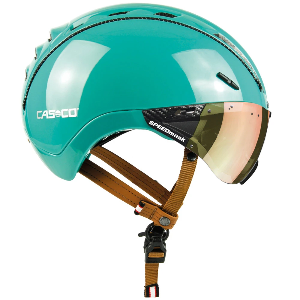 CASCO Roadster Plus Visier Fahrradhelm - Jade Glanz 3 CASCO Roadster Plus Visier Fahrradhelm - Jade Glanz