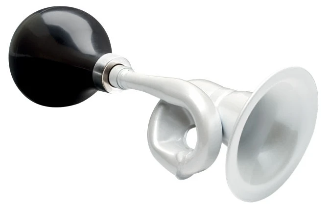 Electra Fahrrad-Hupe - Bugle Horn Metallic Pearl White 3 Electra Fahrrad-Hupe - Bugle Horn Metallic Pearl White