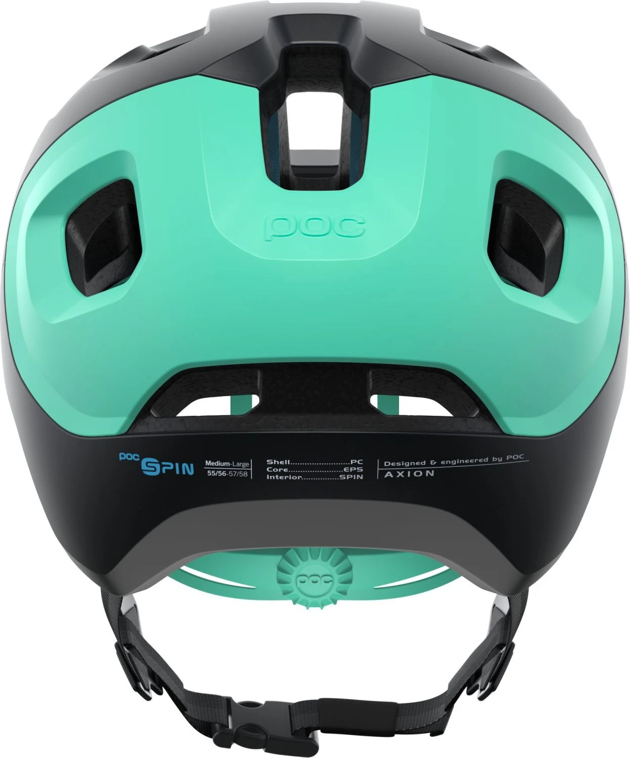 POC Axion Spin MTB-Fahrradhelm-Helm - Uranium Black/Fluorite Green Matt 6 POC Axion Spin MTB-Fahrradhelm-Helm - Uranium Black/Fluorite Green Matt – Bild 4