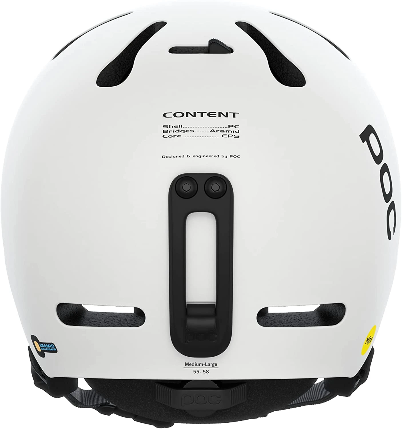 POC Fornix MIPS Skihelm - Hydrogen White Matt 5 POC Fornix MIPS Skihelm - Hydrogen White Matt – Bild 3