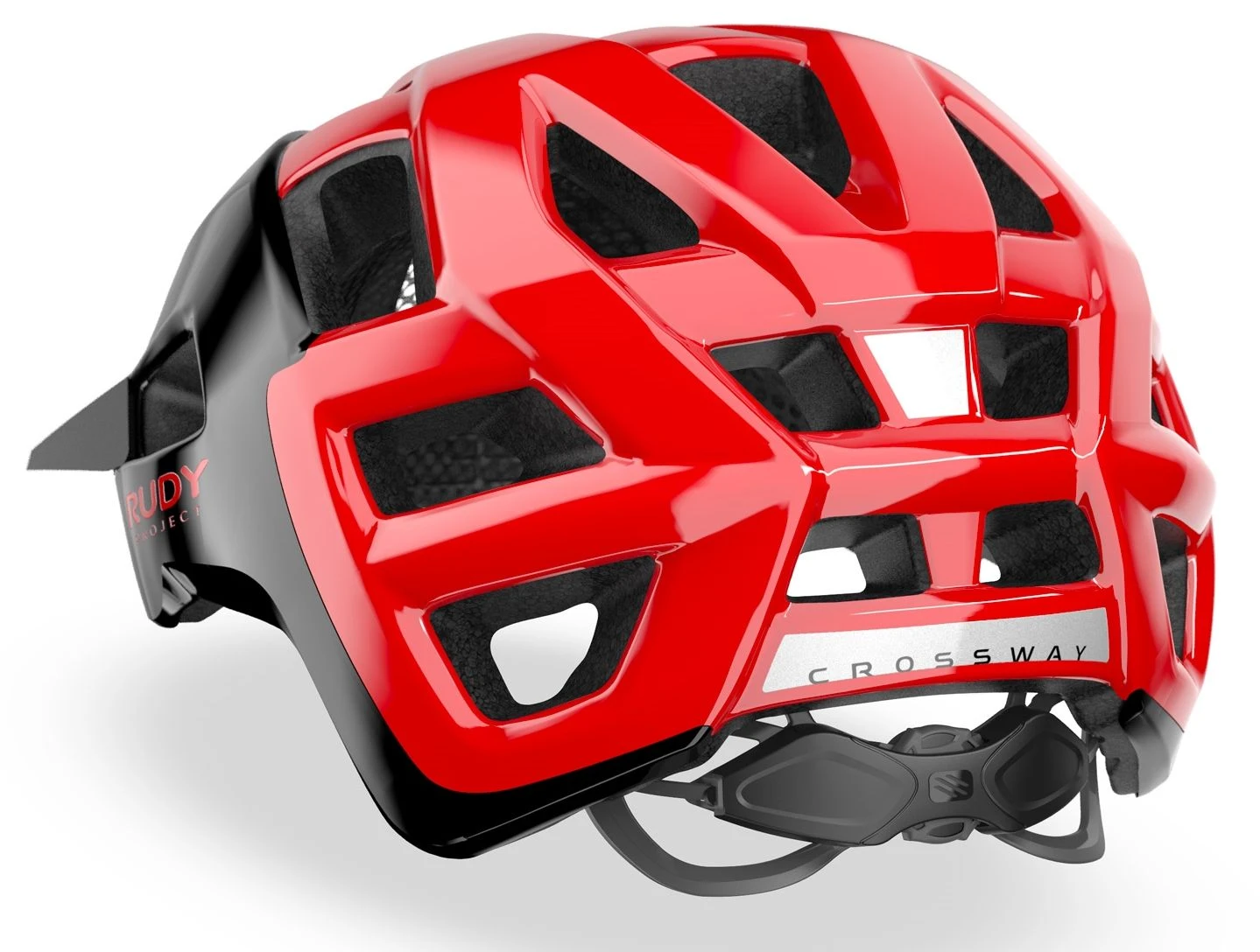 Rudy Project Crossway MTB Helm - Black/Red Shiny 6 Rudy Project Crossway MTB Helm - Black/Red Shiny – Bild 4