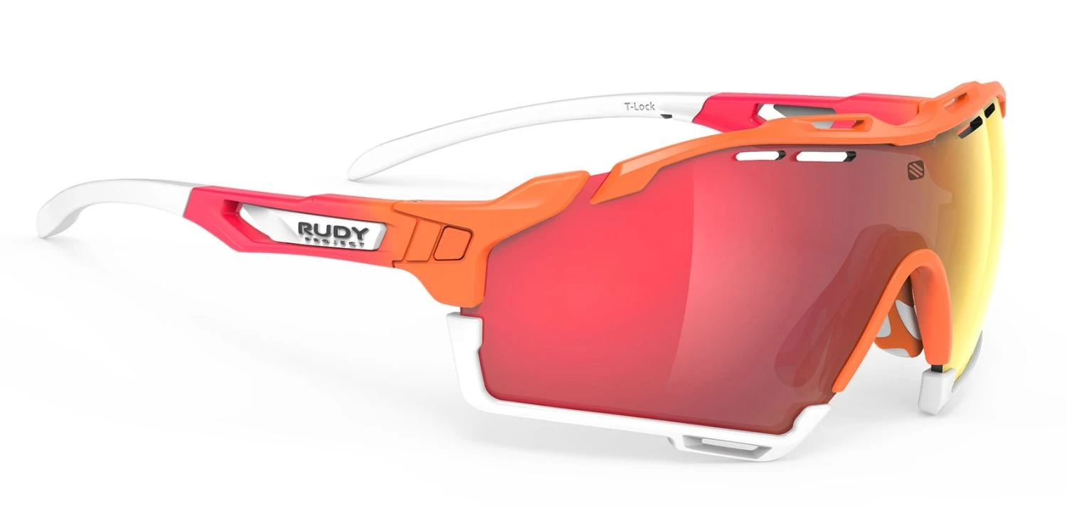 Rudy Project Cutline Sportbrille - Mandarin Fade/coral Matt/Multilaser Red 3 Rudy Project Cutline Sportbrille - Mandarin Fade/coral Matt/Multilaser Red