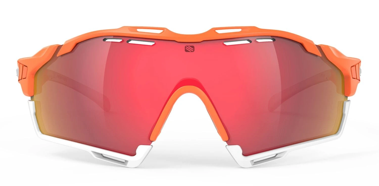 Rudy Project Cutline Sportbrille - Mandarin Fade/coral Matt/Multilaser Red 4 Rudy Project Cutline Sportbrille - Mandarin Fade/coral Matt/Multilaser Red – Bild 2