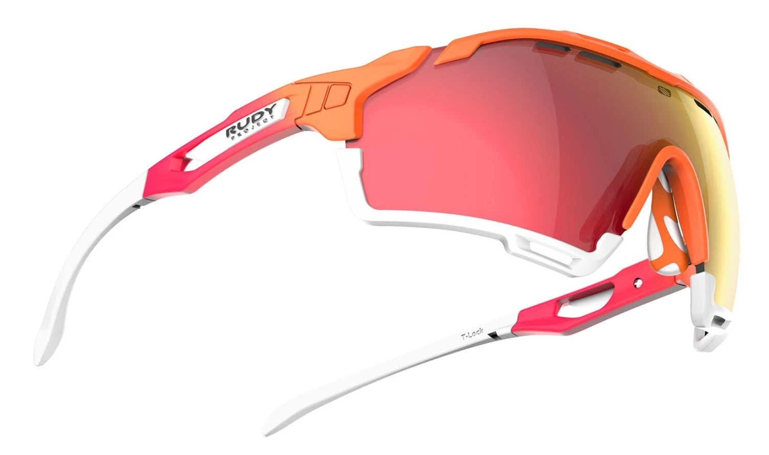Rudy Project Cutline Sportbrille - Mandarin Fade/coral Matt/Multilaser Red 5 Rudy Project Cutline Sportbrille - Mandarin Fade/coral Matt/Multilaser Red – Bild 3