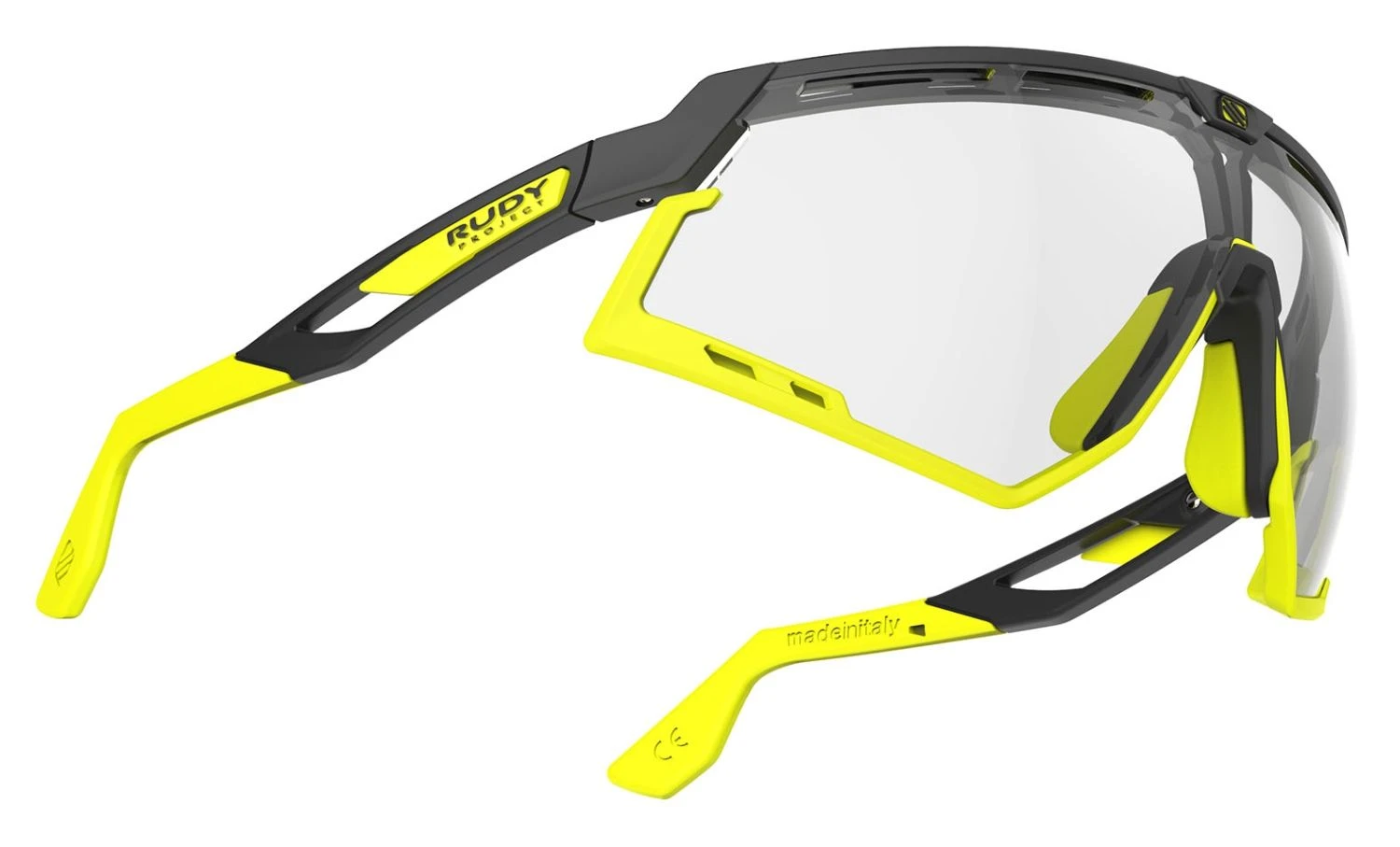 Rudy Project Defender Sportbrille -black Mat-Yellow Fluo/ImpactX Photochromic 5 Rudy Project Defender Sportbrille -black Mat-Yellow Fluo/ImpactX Photochromic – Bild 3